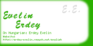 evelin erdey business card